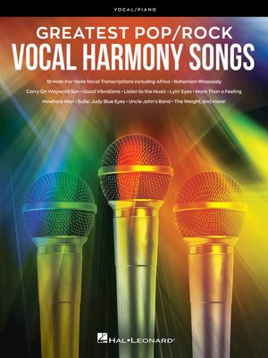 cover image of Greatest Pop/Rock Vocal Harmony Songs